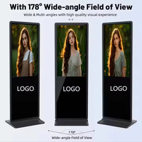 Pantalla Táctil Digital 2K 4K HD AD, Kiosco con Soporte de Piso, Reproductor de Publicidad