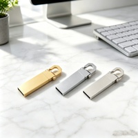 Clés USB 2.0 en métal haut de gamme personnalisées avec logo imprimé en gros pour le stockage et la sauvegarde de données de fichiers professionnels au bureau