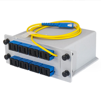Cassette Plc Splitter 1x16 Ftth Sc Apc 1 8 Fibre Optique Splitter Sc/upc Plc Splitter Box