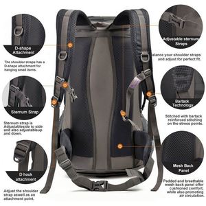 <b>Backpack</b> <b>Waterproof</b> Outdoor Hiking Travel Custom Logo Unisex Daypack - Product Image 5