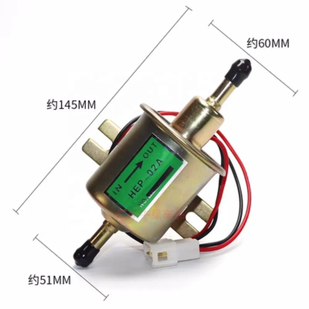 低圧ガソリン電動燃料ポンプHEP-02A 12V 24V車用オートバイディーゼルポンプ燃料移送ポンプEP-500-0掘削機