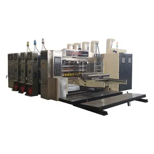 automatic high speed carton making printing machine with slotting die cutting box maker machinery price