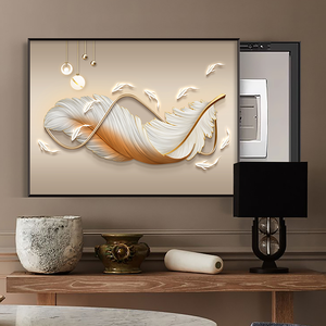 Quadri su tela con disegni <span class=keywords><strong>di</strong></span> piume per decorazione domestica, poster <span class=keywords><strong>da</strong></span> parete, decorazioni murali per quadri elettrici, dipinti murali per quadri <span class=keywords><strong>di</strong></span> distribuzione - Product Image 3