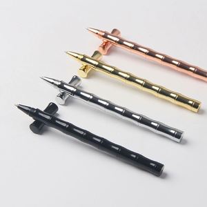 High Quality Logo Imprinted Corporate Gift 0.7mm Bamboo Business Writing Ballpoint <b>Pen</b> Steel Gel <b>Pen</b> Premium 0.7mm Writing Width - Product Image 3