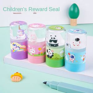 <span class=keywords><strong>Tampon</strong></span> encreur numérique <span class=keywords><strong>cylindrique</strong></span> en cristal de 20 mm pour enfants, en <span class=keywords><strong>caoutchouc</strong></span>, à encre flash, compatible panda, pour le bureau, vente en gros Chen Fu - Product Image 2