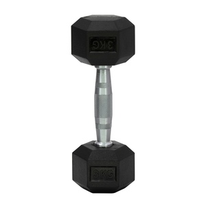 Bán buôn tập thể dục Yoga đen cao su HEX quả tạ đặt cho nhà phòng tập thể dục & Thương mại thiết lập trọng lượng Khoan Dung +/- 1.5% - Product Image 2