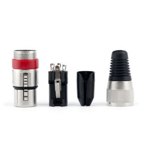 GW XLR 3-core ses mikrofon fişi 3Pin erkek kadın DIY Metal konnektör renkli dengeli adaptörü CE sertifikalı 24V yüksek - Product Image 3