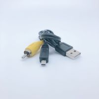 Cable de datos de audio para cámara digital DV de 8PIN a Usb One-to-two Micr