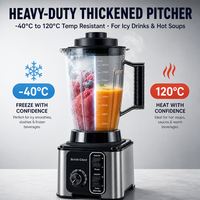 Mixeur Électrique 500W 4-en-1 : Broyeur à Glace, Extracteur de Jus, Moulin à Grains et Robot Culinaire pour Usage Domestique