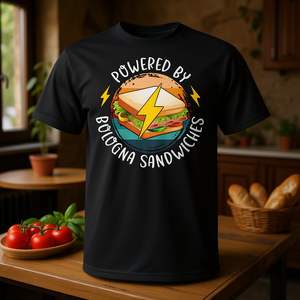 T-shirt pour les amateurs de cuisine italienne, saucisse de bologna, sandwich à la bologna frit pour les promotions - Product Image 3