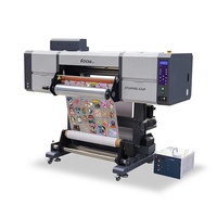 Machine d'impression d'étiquettes, imprimante d'autocollants en rouleau, imprimante UV DTF avec laminateur, machine d'impression personnalisée d'autocollants