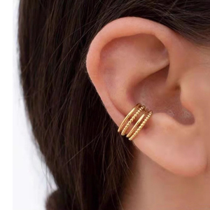 Boucles d'oreilles en acier inoxydable à 4 couches, bijoux pour femmes, boucles d'oreilles brincos pendientes aretes joyas - Product Image 1