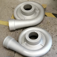 Boîtier de compresseur de turbocompresseur en alliage d'aluminium/acier moulé sur mesure pour les machines automobiles/de construction