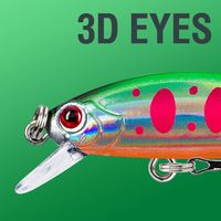 ORJD 5.5cm 6.7g Plastique Dur Eau Douce Mini Vibe Naufrage Pêche Minnow