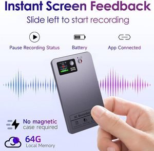 Grabadora de Voz Inteligente con IA, Grabadora Digital de 64 GB en Tiempo Real con Transcripción - Product Image 3