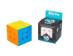 Moyu 3x3 Speed Puzzle Magic Cube Educational Toy Third-order Stickers 5.6cm Magic Puzzle Cube Rubixes Cubes Brain IQ Toy For Kid