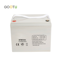 GOOTU Batterie gel solaire 12V 100Ah 200Ah 250Ah Stockage d'énergie à cycle profond Batteries plomb-acide 12Volt