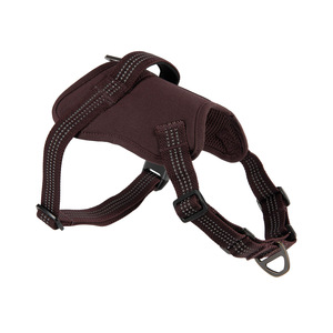 Harnais pour chien Carhartt en nylon solide, anti-traction, entièrement réglable, poignée de contrôle rapide, accents réfléchissants, marron, taille L - Product Image 2