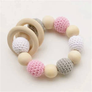 Cuentas Redondas de Madera de 16 mm para Hacer Joyas de Enfermería Ecológicas, Coloridas, para la Dentición del Bebé - Product Image 4