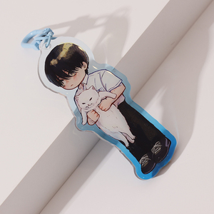 Porte-clés Anime Personnages <span class=keywords><strong>Manga</strong></span> Personnalisés Vigreat avec Illustration Transparente, Paillettes Holographiques et Finition Époxy – Création Artistique - Product Image 2