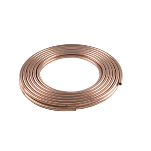 Tube en cuivre non allié haute pureté 99,99 %, 15 mm, 20 mm, 25 mm, pliage droit en spirale pour l'industrie de la décoration, grade C1100/C1200 - Product Image 1