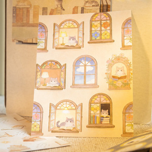 10 feuilles par paquet de papier nacré, série Starlight Bookstore, pour journal, collage et correspondances - Product Image 2