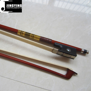 2025 accessoires de violon de musique Jingying, archet de violon professionnel octogonal de grenouille d'ébène de coquille de couleur de <span class=keywords><strong>soie</strong></span> dorée en gros - Product Image 5