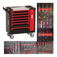 Nouveau design avec poignée établis chariot robuste atelier garage stockage métal roulant 7 tiroirs boîte à outils armoire chariot avec outils