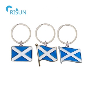 Porte-clés personnalisé en émail doux et en émail dur, drapeau de la fête nationale - Product Image 3