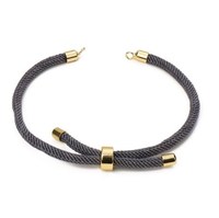 Bracelet en corde rouge porte-bonheur semi-fini fait main, réglable, pour couple, idéal pour la création de bijoux DIY