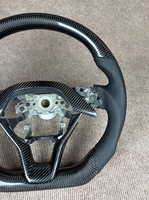 Volant de direction en cuir perforé de haute qualité en fibre de carbone pour Honda CRV, en stock