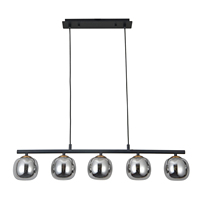 Lámpara de Techo Moderna Nicoletta de 5 Luces con Superficie de Vidrio AC, Fácil Instalación, Control por Interruptor, Gran Venta, para Hogar y Oficina, Estilo Pavé