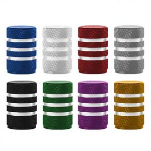 Kanglau 1 pièce, bouchons de valve de roue de voiture en aluminium, capuchons de valve de pneu, couvre-tige de valve, anti-poussière, étanche, automobiles, motos, camions, vélos - Product Image 1