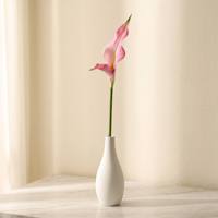 Fleurs artificielles de lys Calla blanches, douces, pour décoration de mariage, bouquets, cadeaux, mur floral, plantes
