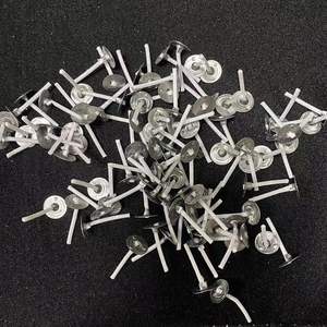 Mèches de bougie en coton pré-encollées ECO avec revêtement en cire de soja naturelle pour bougeoirs à pilier - Product Image 2