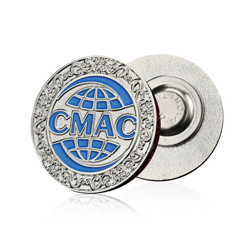 Custom Metal Badge Printing logo Red