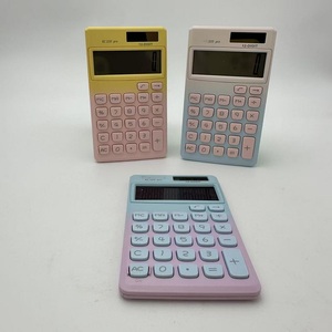 Nhựa cầm tay mini máy tính màn hình lớn 12 chữ số hiển thị pin-powered mục đích chung lịch chức năng cho sinh viên - Product Image 3