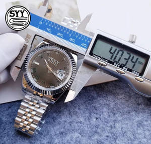 นาฬิกากลไกอัตโนมัติหรูหราขนาด40มม. สายสแตนเลสสตีลกันน้ำดีไซน์สามพินพร้อมจอแสดงผลดิจิตอล - Product Image 5