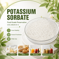 Sorbate de potassium blanc granulaire haute pureté 99% Conservateur alimentaire Prolongateur de durée de conservation 24 mois Certifié Casher Halal Marque WMK