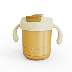 Vaso de acero inoxidable para bebés de 400 ml con asas para que los niños pequeños beban - Product Image 2