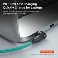 Kabel Magnetik 9pin 540 Rotasi 6 in 1 100W |   Kabel Pengisian Cepat & Data Universal USB Type C Micro PD100W 5A 1M 1.8M