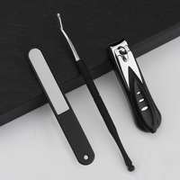 Kit de manucure de luxe en acier inoxydable de haute qualité pour hommes avec logo et boîte personnalisés
