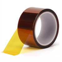 Ruban auto-adhésif en polyimide résistant à la chaleur PI Colle en silicone à film ambré pour applications basse tension Presse à chaud par sublimation