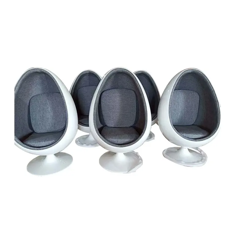 Hot Sales Multicolor Durable Leather Upholstered Inside Egg Hanging Chair Indoor Furniture Egg Chair