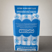 Sac en papier pour pop-corn de qualité alimentaire, résistant à la graisse, thermoscellable, pour emballage de pop-corn, impression personnalisée