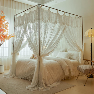 มุ้งลวดตกแต่งบ้านแบบพับได้ สวยงาม ทนทาน ใช้งานสะดวก สำหรับเด็กผู้หญิง นอนหลับสบาย รูปทรงสี่เหลี่ยมผืนผ้า - Product Image 3