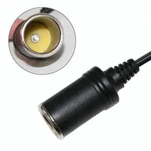 Xì gà nữ Thuốc lá nhẹ hơn nam xe 12V Ổ cắm adapter cho ô tô năng lượng mặt trời dây điện