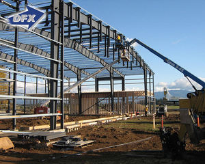 Qingdao direktörü üreticinin hafif çelik yapı uçak hangarı atölyeler için geniş açıklıklı kaynak kesme bükme döken - Product Image 2