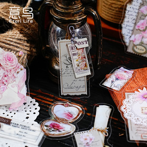 40 tờ/gói thời gian loạt viên nang Retro Pet Sticker gói Retro Bộ Sưu Tập Tạp Chí trang trí cắt dán - Product Image 1