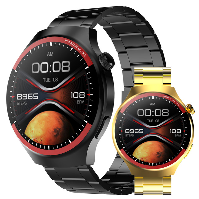 Watch4 Pro Plus Smartwatch AMOLED Silicone Wireless Charging Calling Heart Rate Blood Oxygen Monitor Sleep Tracking Multi Sport